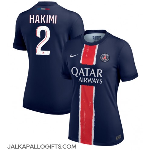 Paris Saint-Germain Achraf Hakimi #2 Kotipaita Naiset 2024-25 Lyhythihainen